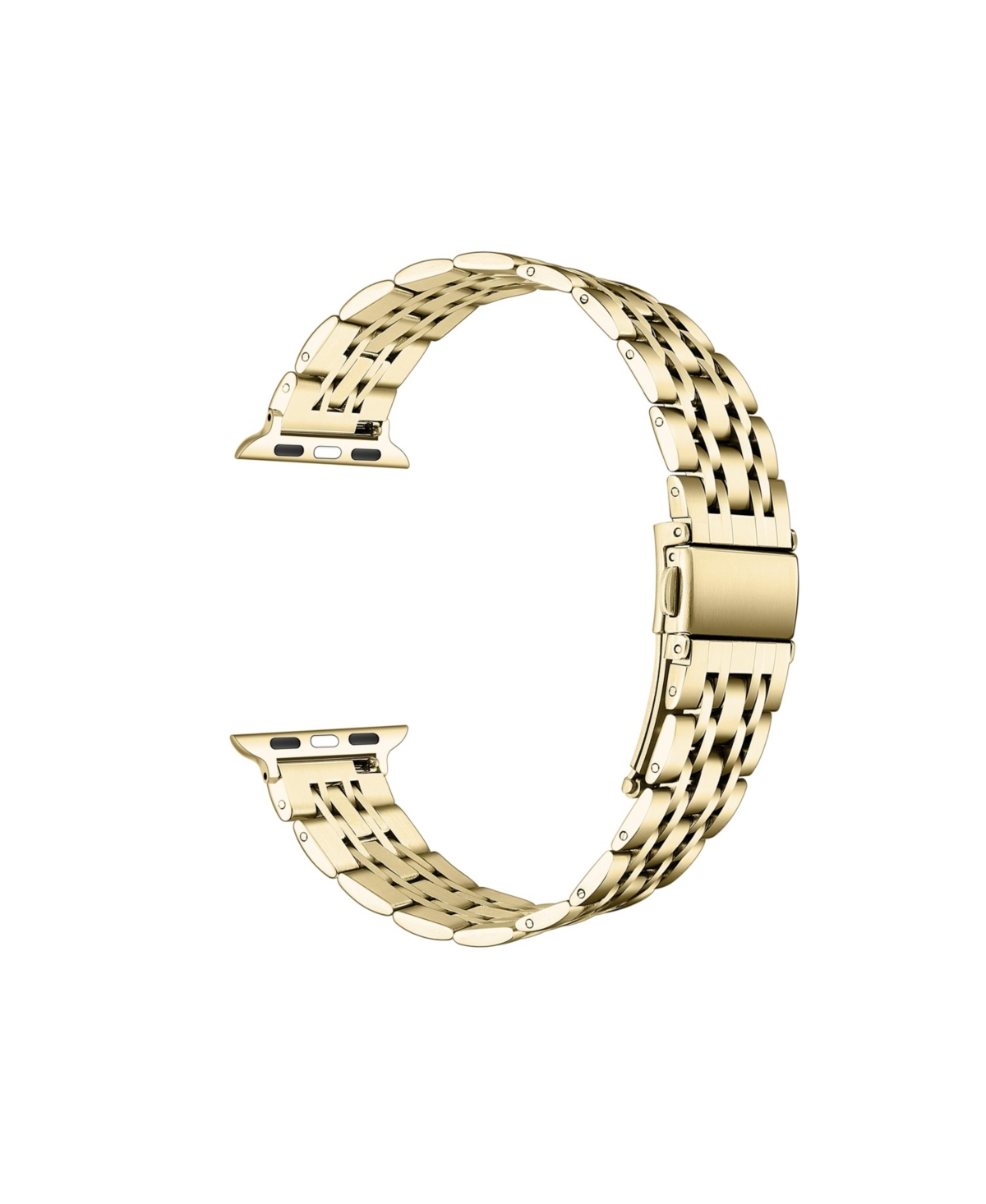 Posh Tech Rainey Stainless Steel Band For Apple Watch, Fits All Apple Watch Models In Gold
