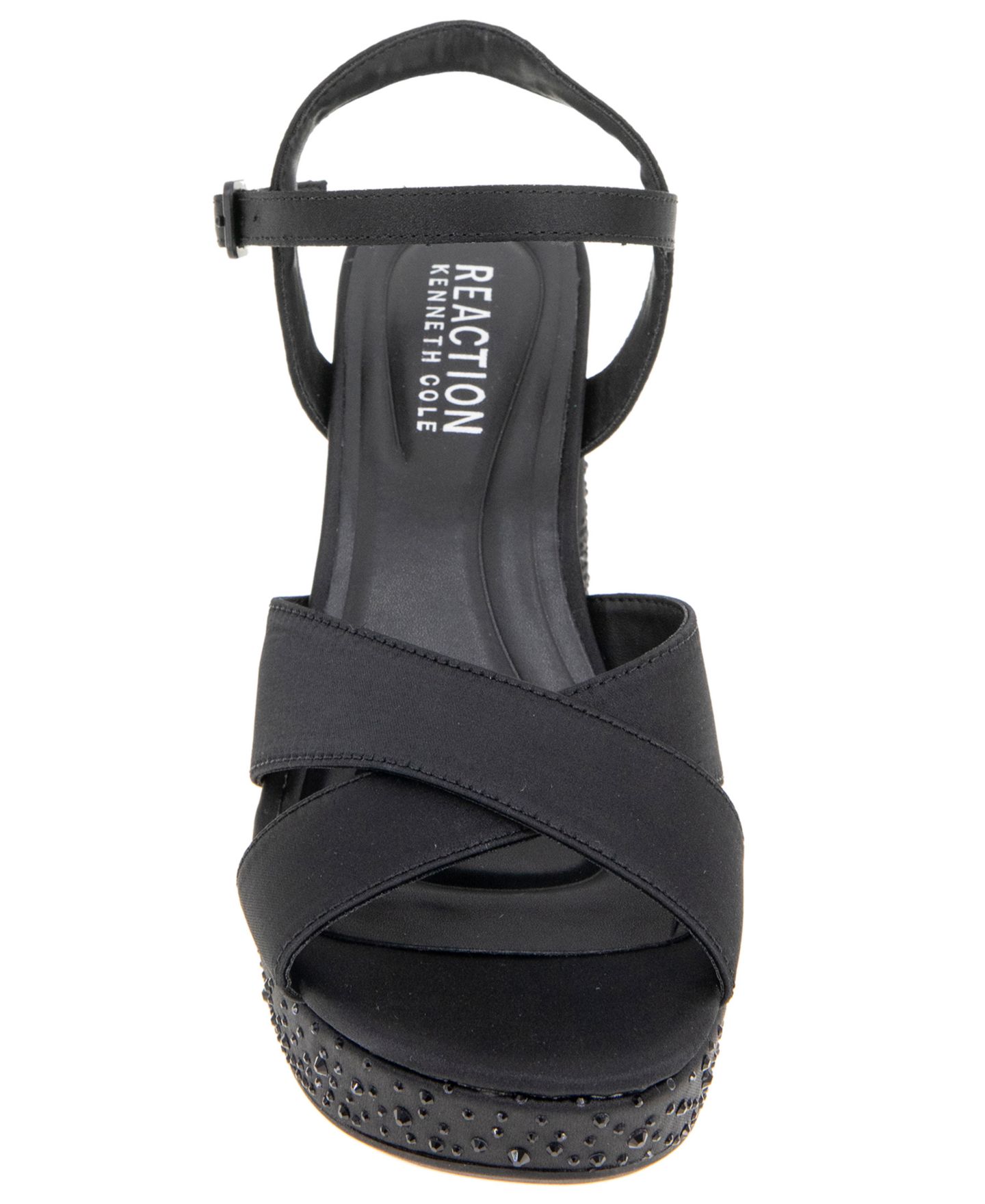 Женские сандалии Kenneth Cole Reaction Reeva Silk Platform, цвет: Чёрный шёлковый — фото 6