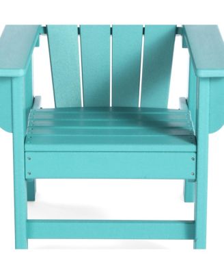 Kids Outdoor HDPE Adirondack Plastic Patio Chair
