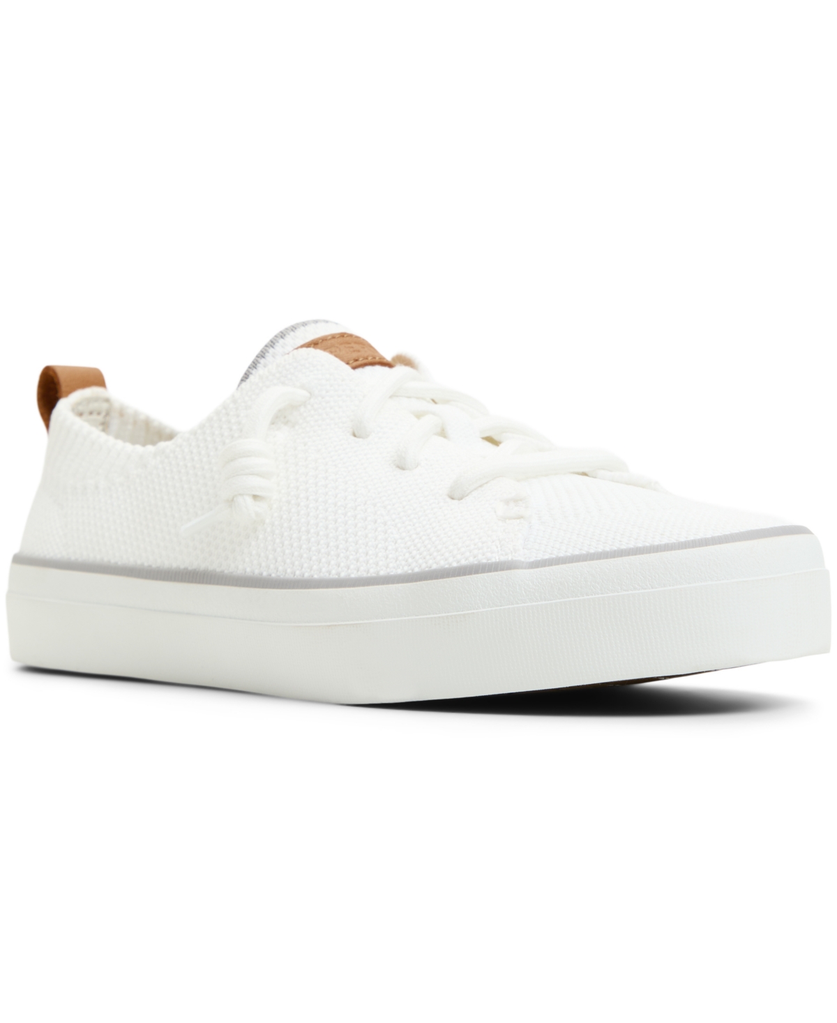Sperry Women's Crest Vibe Knit Lace-up Sneakers In Ivory