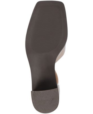 Women's Evangeline Block Heel Square Toe Pumps