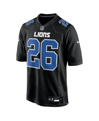Men's Jahmyr Gibbs Carbon Black Detroit Lions Fashion Jersey
