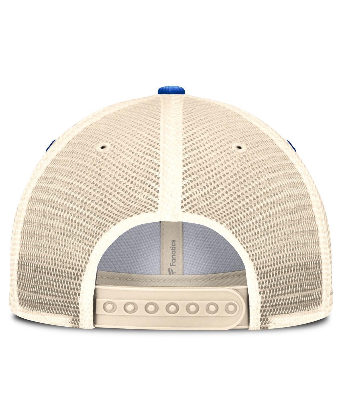 Top Of The World Men's Royal Denver Broncos Team Patch Adjustable Hat In Royal,natural
