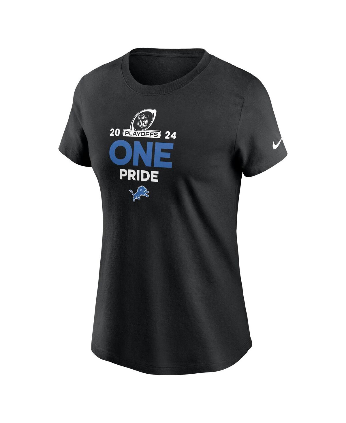 Nike Women's Black Detroit Lions 2024 Nfl Playoffs T-shirt In Black