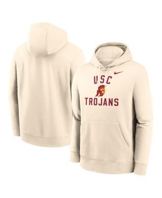 Nike - Men's Cream USC Trojans Arch Logo Pullover Hoodie