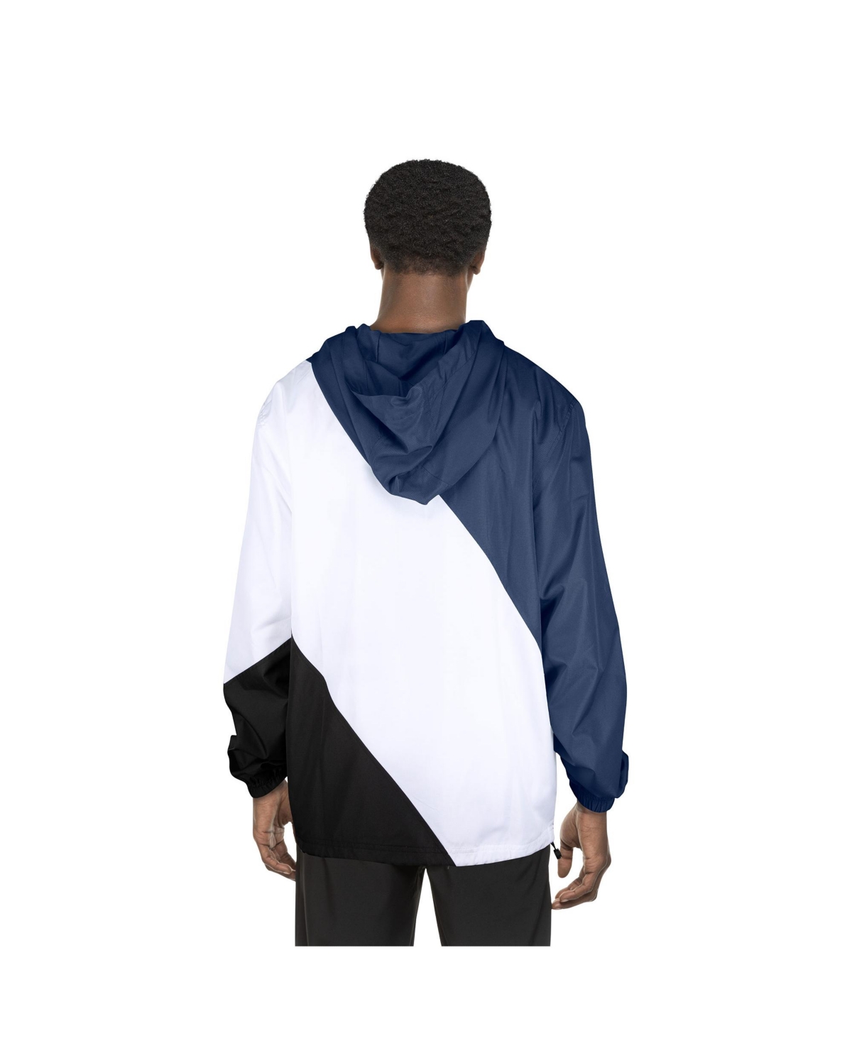 NEW ERA MEN'S NAVY GOLDEN STATE WARRIORS 2024/25 CITY EDITION FULL-ZIP WINDBREAKER JACKET 