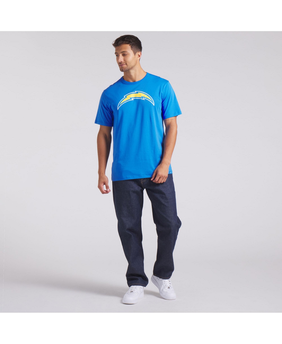 Fanatics Men's Blue Los Angeles Chargers Legacy Cotton T-shirt In Blue