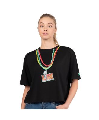 Starter - Women's Black Super Bowl LIX Let's Party T-Shirt