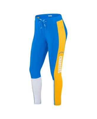 Women's Powder Blue/Gold Los Angeles Chargers Color-Block Leggings