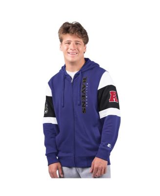 Starter - Men's Purple Baltimore Ravens Extreme Full-Zip Hoodie