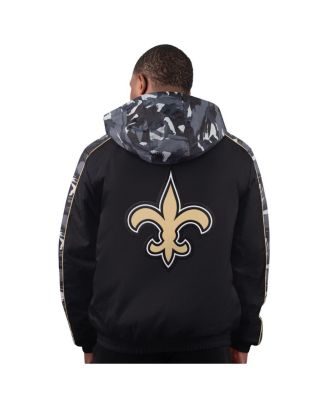 Men's Black New Orleans Saints Thursday Night Gridiron Full-Zip Jacket