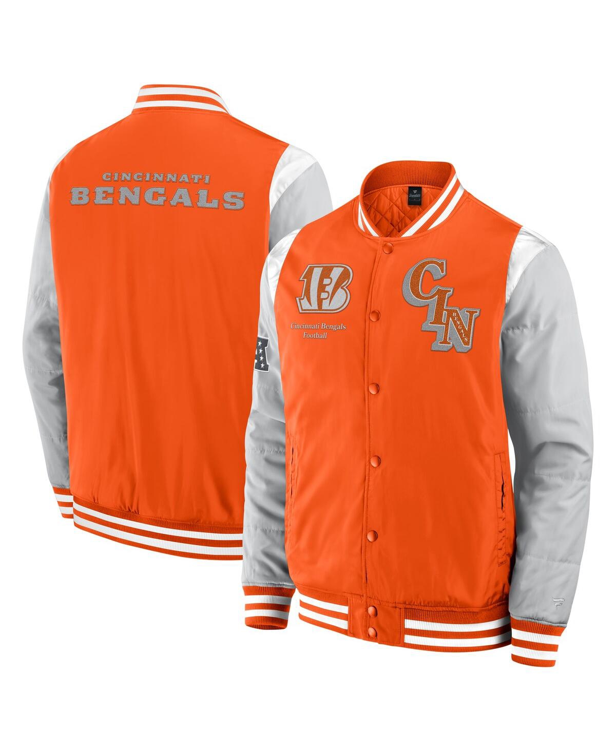 Fanatics Men's And Women's Orange Cincinnati Bengals Elements Elite Full-snap Jacket In Orange