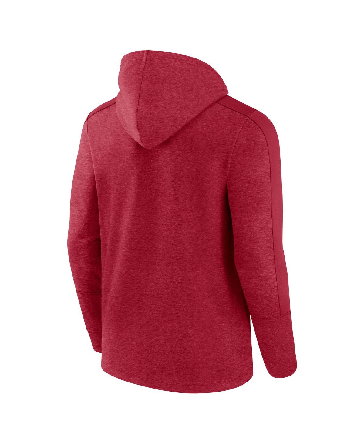 Fanatics Men's Heather Red Atlanta Falcons Gains Full-zip Hoodie In Heather Red,cardinal