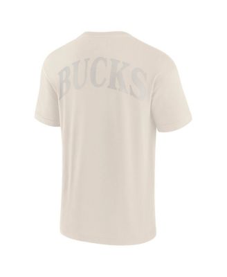 Men's Cream Milwaukee Bucks Elements Iconic T-Shirt