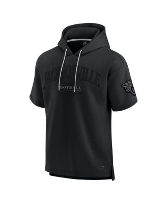 Men's and Women's Black Jacksonville Jaguars Elements Ready Short Sleeve Pullover Hoodie