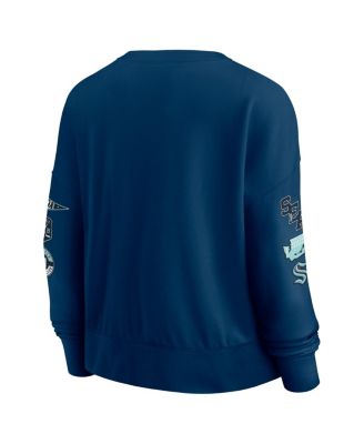 Women's Deep Sea Blue Seattle Kraken Go Team Pullover Sweatshirt