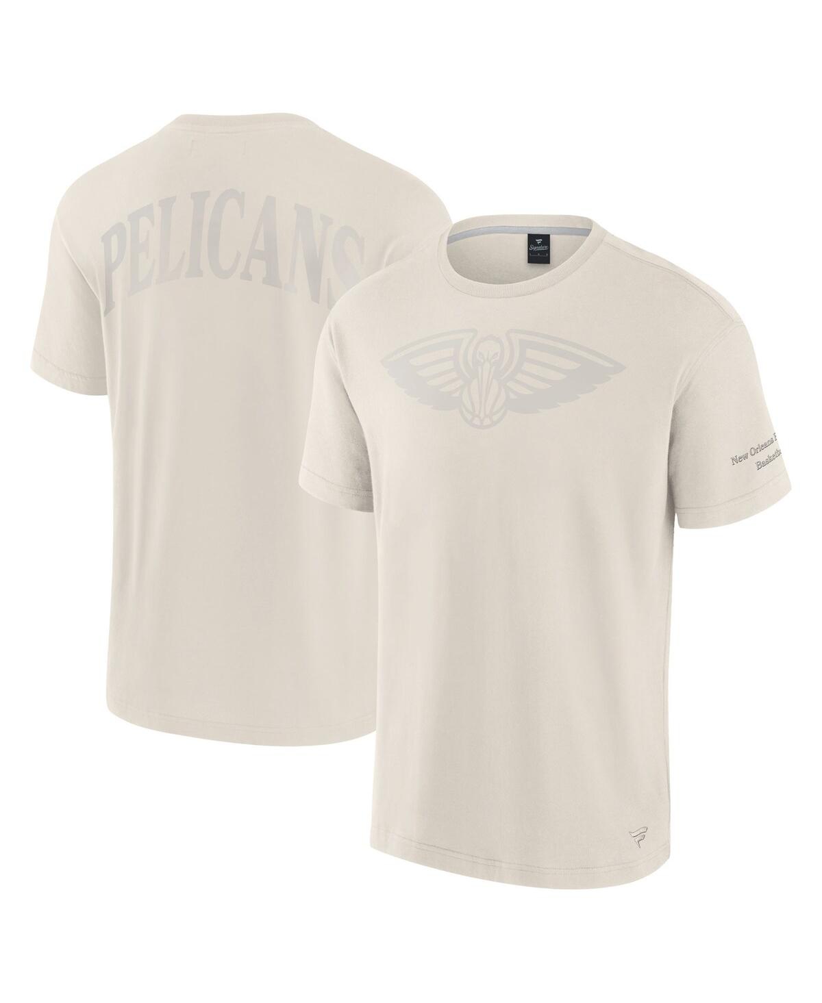 Fanatics Men's Cream New Orleans Pelicans Elements Iconic T-shirt In Cream