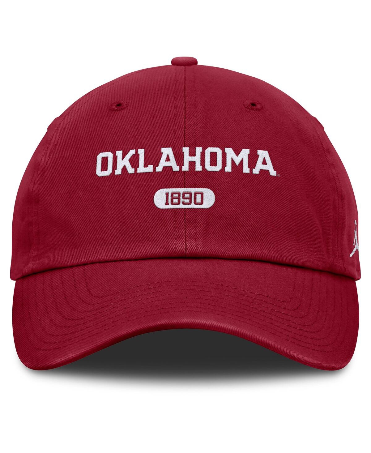 JORDAN MEN'S CRIMSON OKLAHOMA SOONERS CLUB ADJUSTABLE HAT 