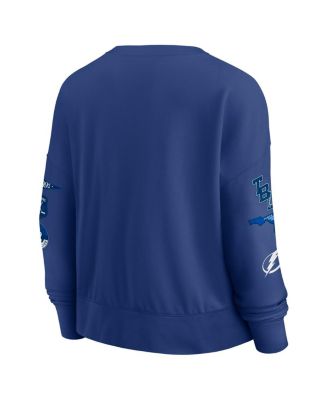 Women's Blue Tampa Bay Lightning Go Team Pullover Sweatshirt