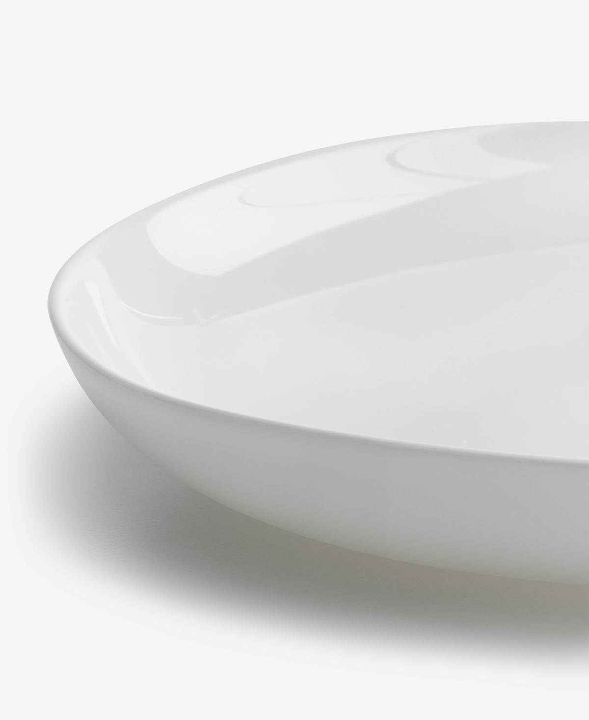 Arch Studio Opal Glass Coupe Serving Platter, Exclusively At Macy's In White
