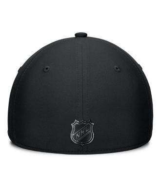 Men's Black Seattle Kraken Authentic Pro Road Team Code Side Patch Flex Hat