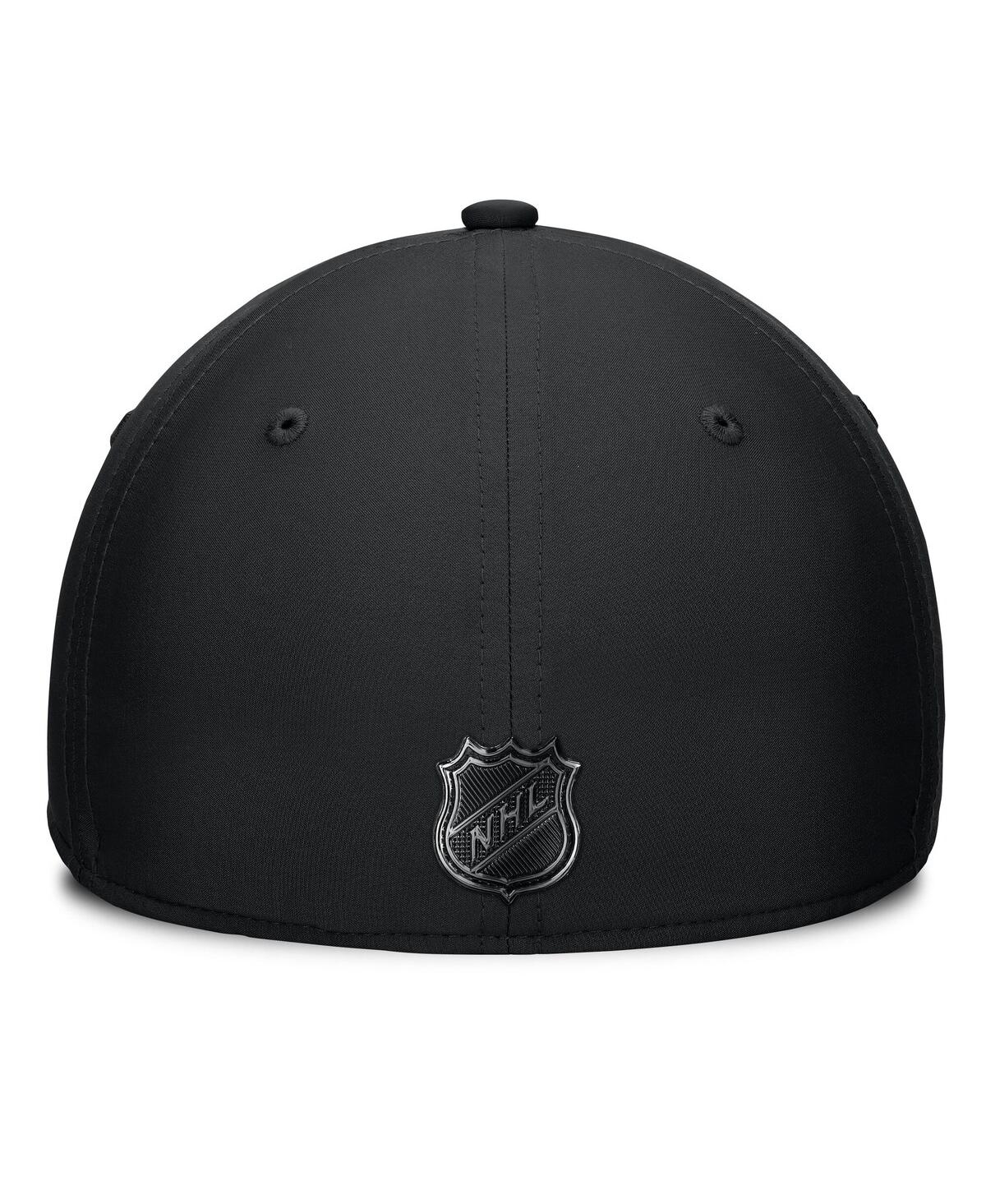 Fanatics Men's Black Seattle Kraken Authentic Pro Road Team Code Side Patch Flex Hat In Black