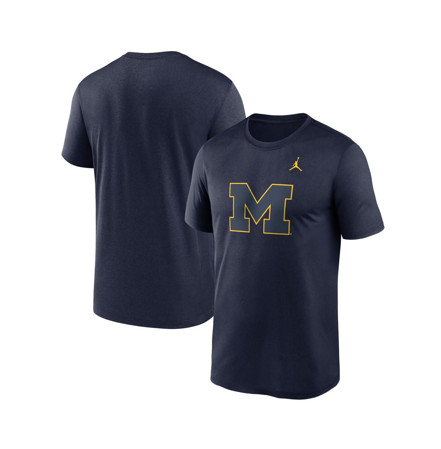 Мужская футболка Jordan Navy Michigan Wolverines Color Pop Logo Legend — фото 1