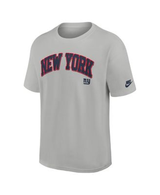 Men's Silver New York Giants Rewind Max90 Statement T-Shirt