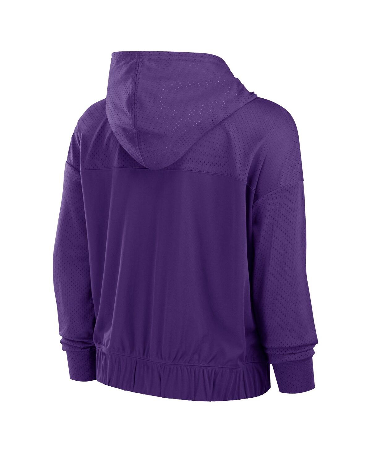 Fanatics Women's Purple Minnesota Vikings Script Lock Full-zip Hoodie In Purple