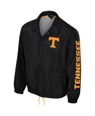 Men's and Women's Black Tennessee Volunteers Coaches Full-Snap Jacket