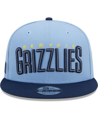 Men's Light Blue Memphis Grizzlies/Navy Jersey Hook Statement Edition 9FIFTY Snapback Hat