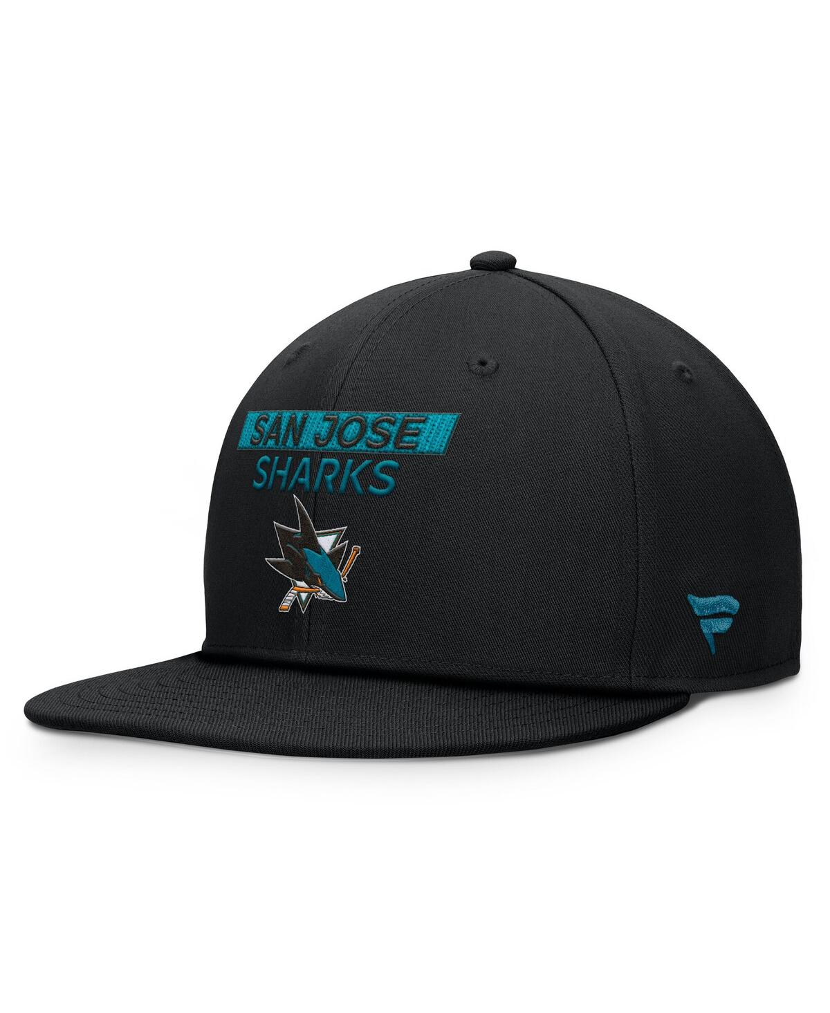 Fanatics Men's Black San Jose Sharks Authentic Pro Prime Snapback Hat In Black