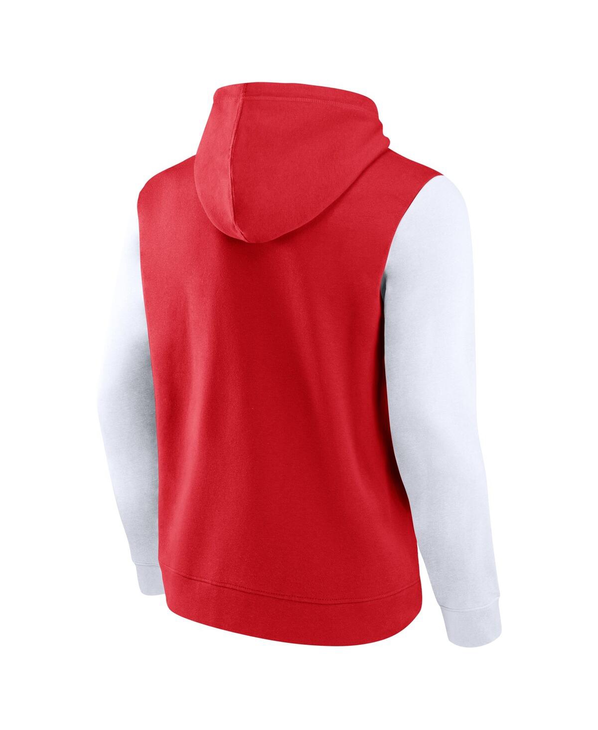 Logo Athletic Men's Red Detroit Red Wings Deliver Fleece Pullover Hoodie In Red