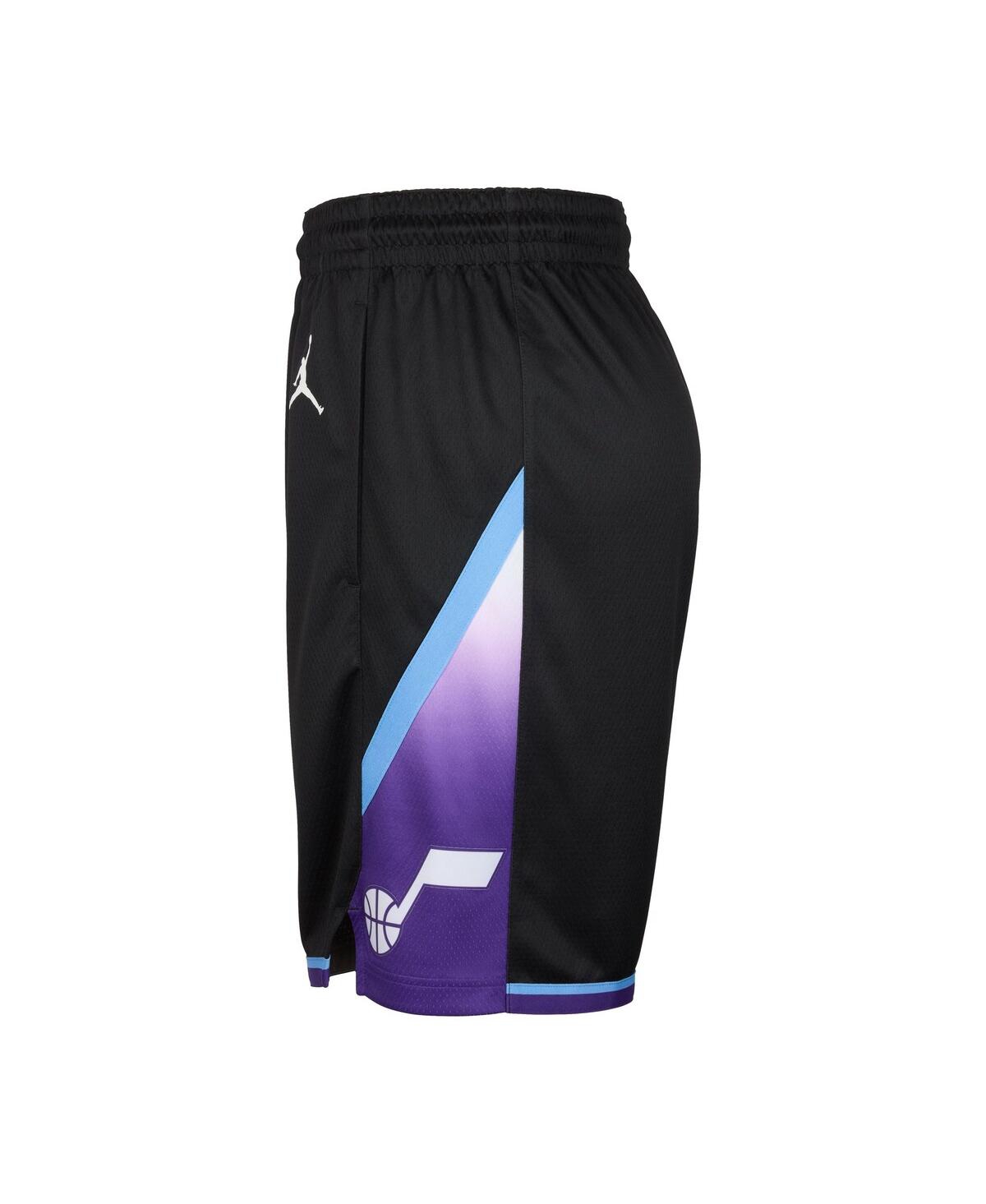 JORDAN MEN'S BLACK UTAH JAZZ STATEMENT EDITION SWINGMAN SHORTS 