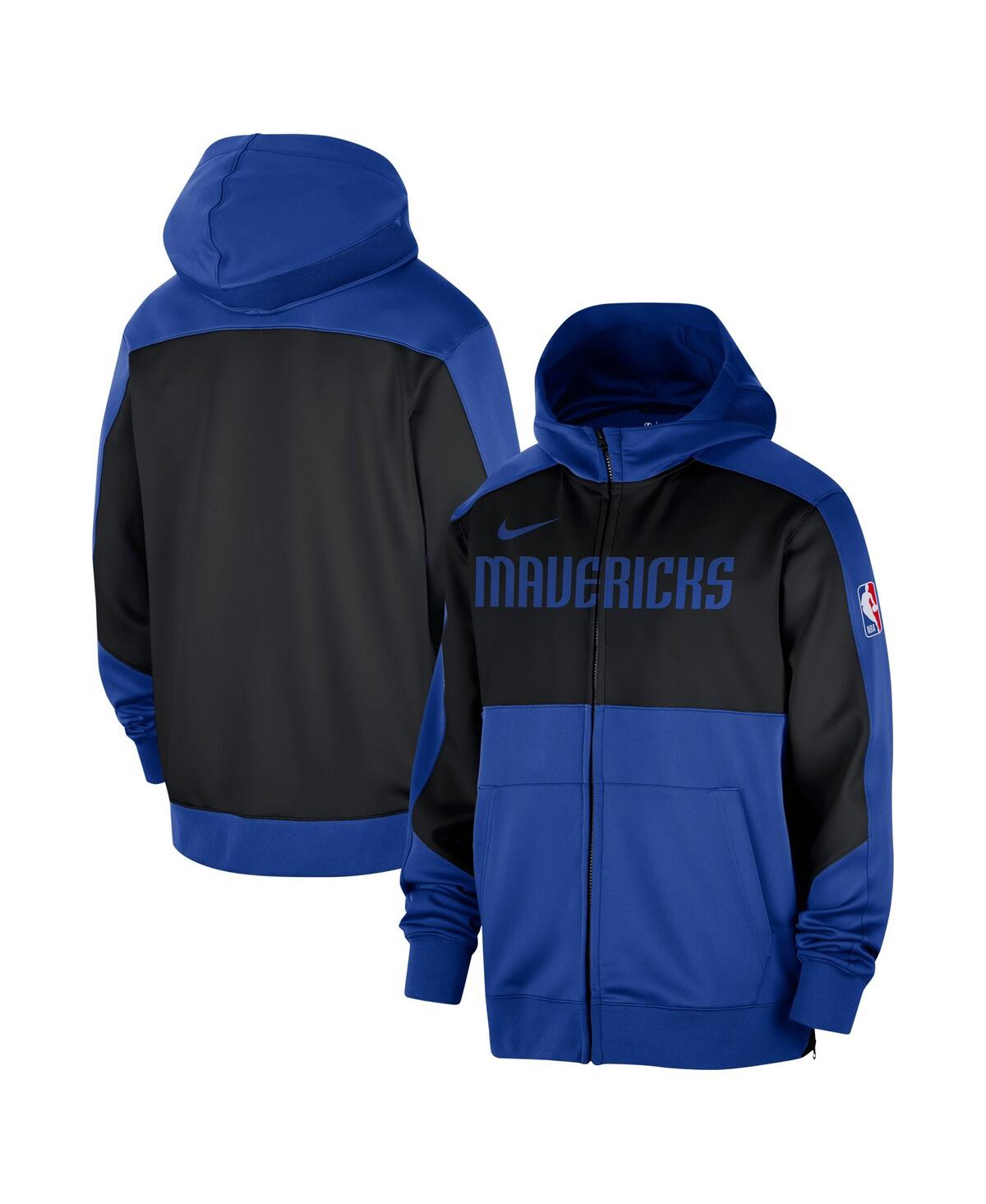 Nike Blue Dallas Mavericks Authentic On-court Showtime Performance Full-zip Hoodie In Blue