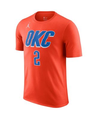 Men's Shai Gilgeous-Alexander Orange Oklahoma City Thunder 2022/23 Statement Edition Name Number T-Shirt
