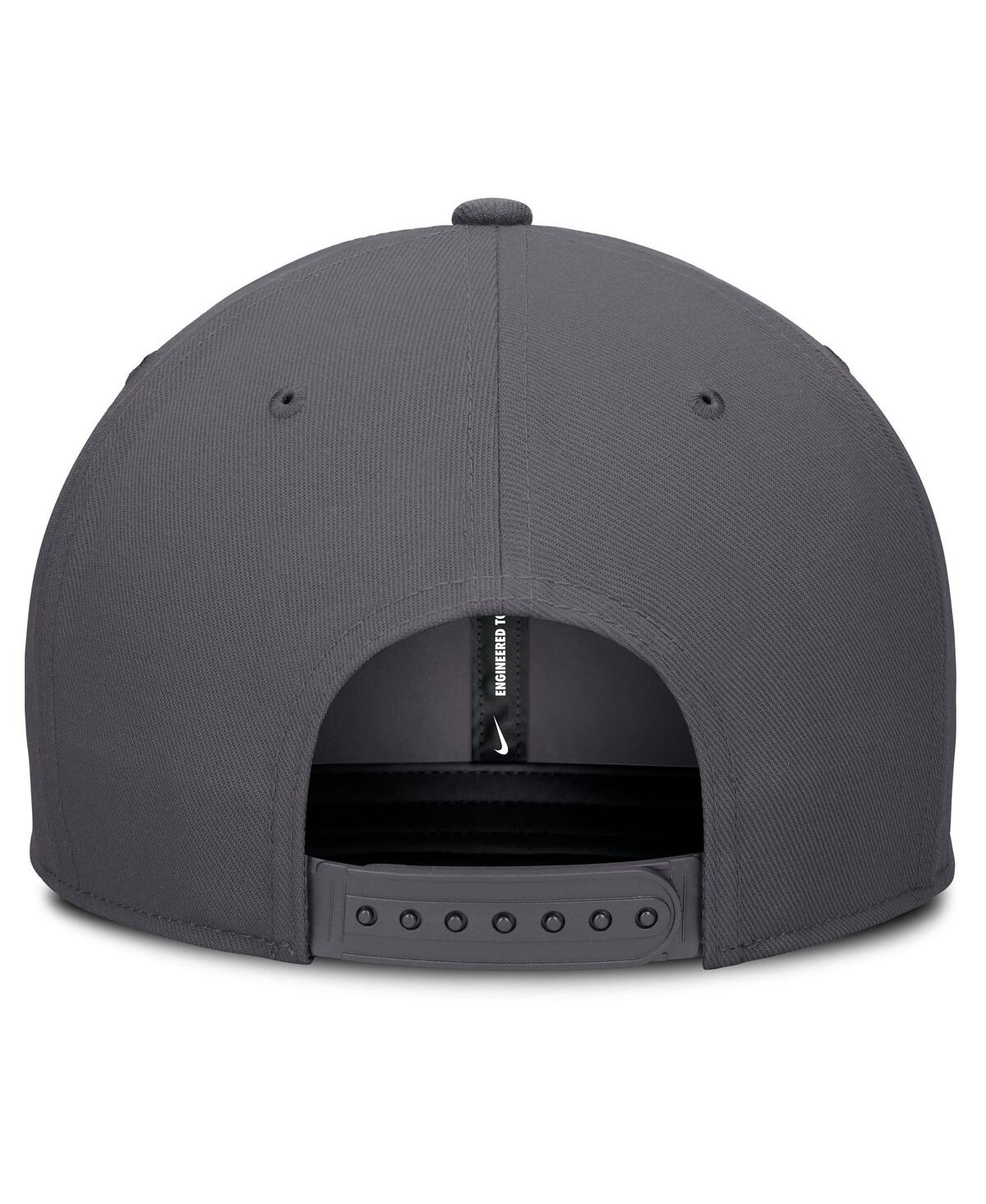Nike Men's Gray Atlanta Braves Pro Performance Snapback Hat In Gray