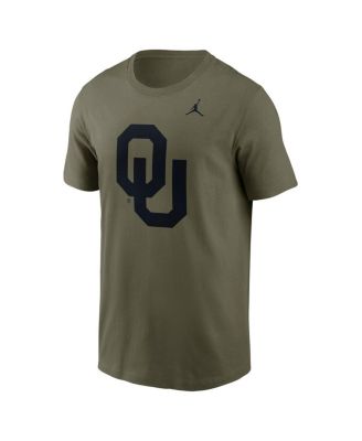 Men's Olive Oklahoma Sooners 2024 Military Appreciation Tonal Logo Performance T-Shirt