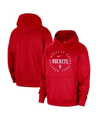 Nike - Men's Red Houston Rockets 2024/25 Spotlight On-Court Practice Performance Pullover Hoodie