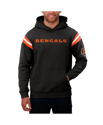 Men's Charcoal Cincinnati Bengals Football Washed Pullover Hoodie