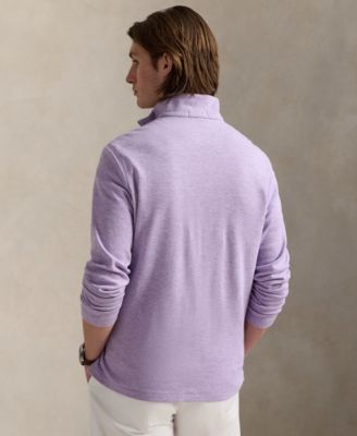 Men's Cotton-Blend Jacquard Pullover