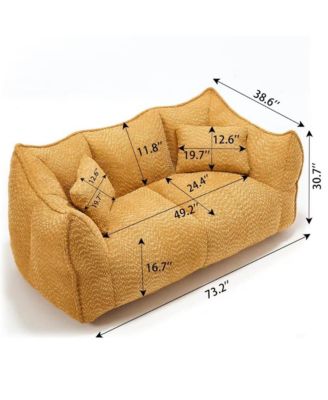 Bean Bag Chair for Adults, Cozy Chenille Sofa, Perfect for Gaming, Reading, and Relaxing