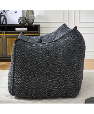 Comfortable Chenille Bean Bag Chair with Armrests for Living Rooms, Bedrooms, Gaming and Watching TV