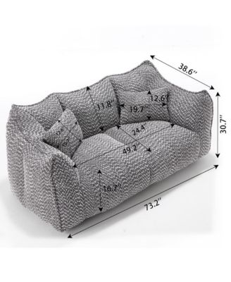 Bean Bag Chair for Adults, Cozy Chenille Sofa, Perfect for Gaming, Reading, and Relaxing
