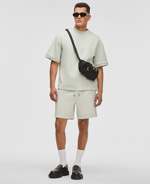 alfani Mode of One Men's Short Sleeve Sweatshirt & Pull-On Track Shorts Exclusively at Macy's Men's Fashion & Accessories