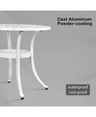Phoenix Cast Aluminum Cocktail Table for Outdoor Entertaining