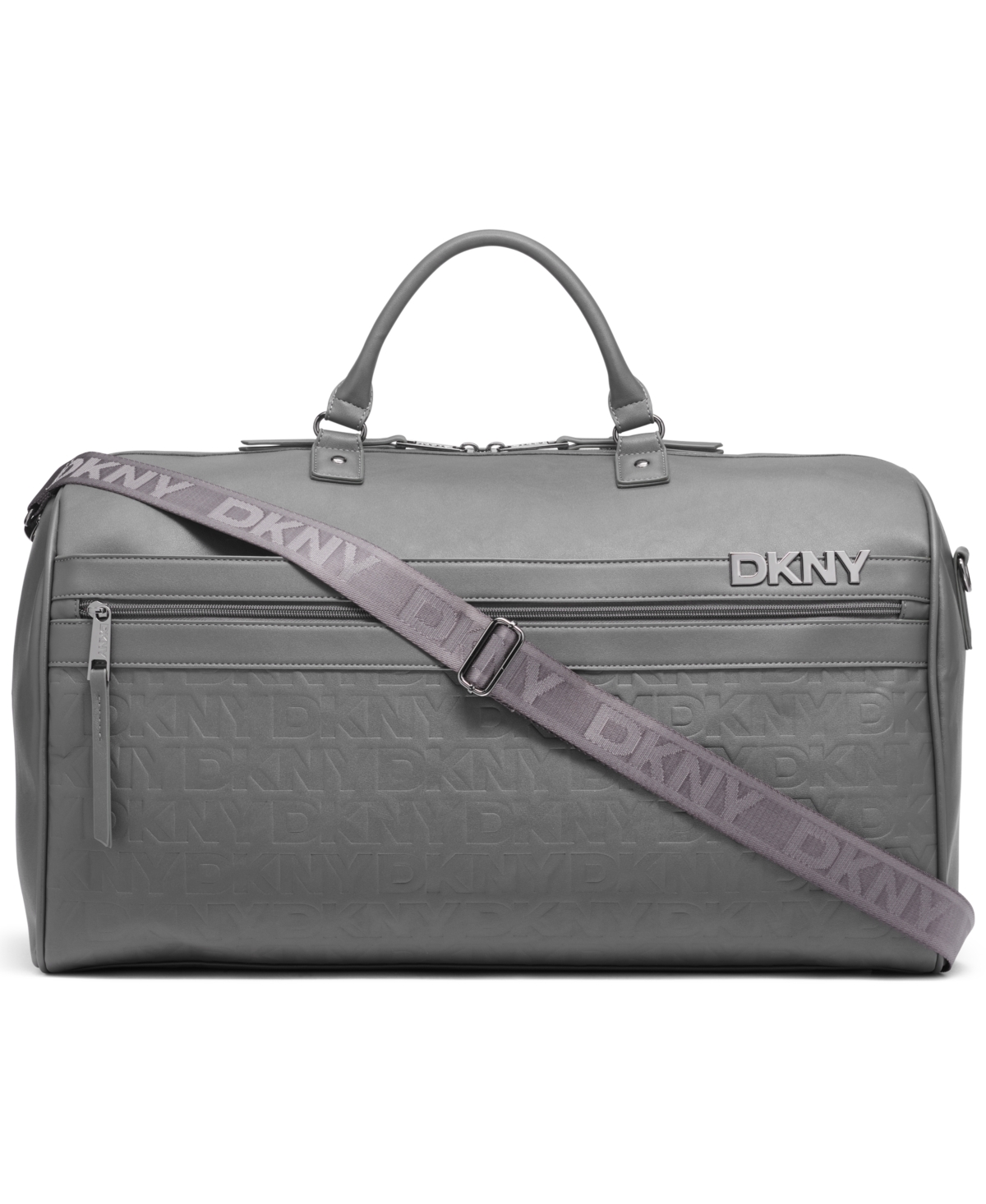 Dkny Clean Cut 21" Duffel In Dark Gray