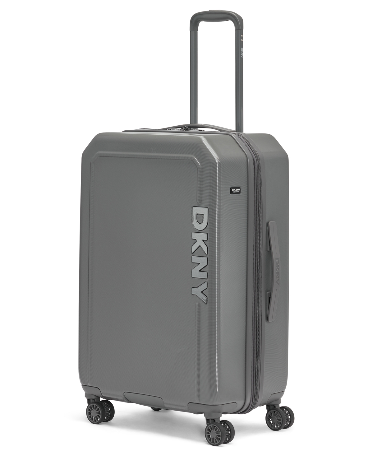 Dkny Clean Cut 25" Upright Luggage In Dark Gray