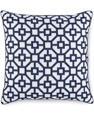 Hotel Collection Embroidered Frame Decorative Pillow, 18