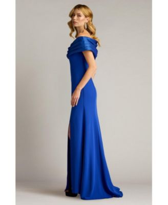 Women's Dalton Contrast Off-Shoulder Gown